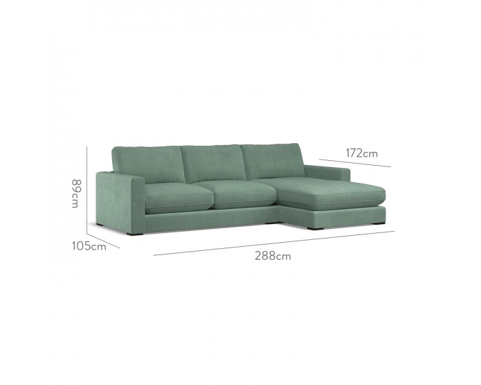 Cloud Medium Chaise RHF Cosmos Celadon