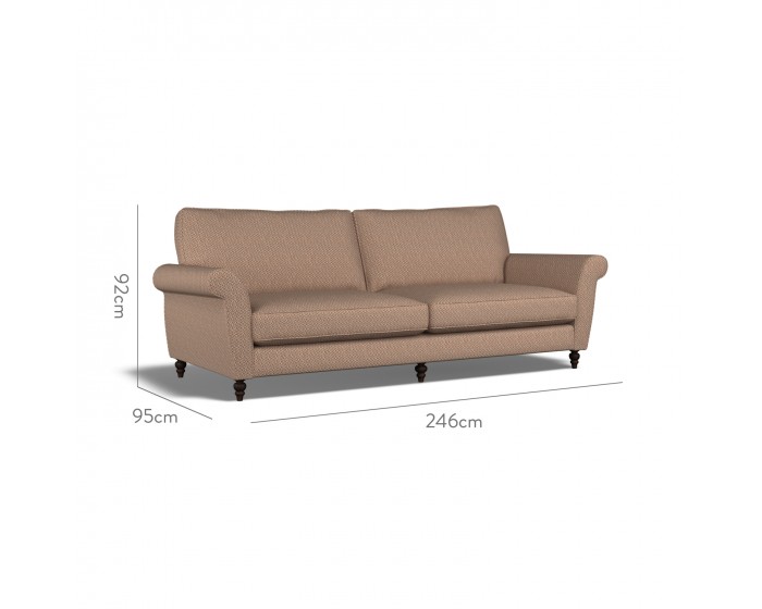 Ellery Extra Large Sofa Jina Cinnabar