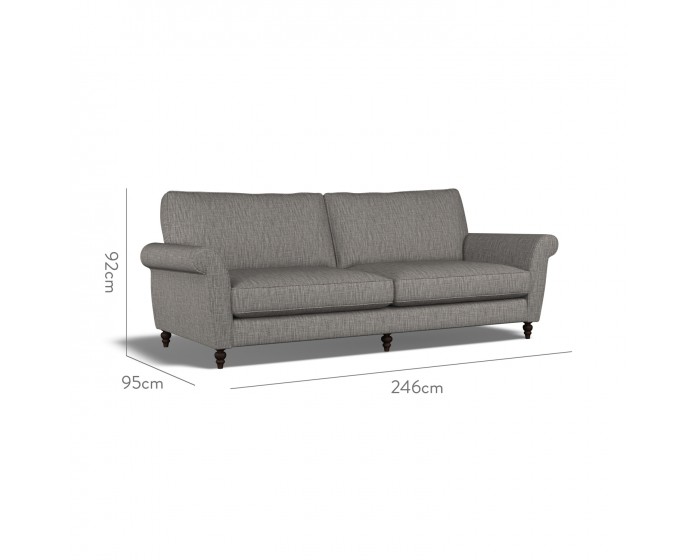 Ellery Extra Large Sofa Kalinda Charcoal