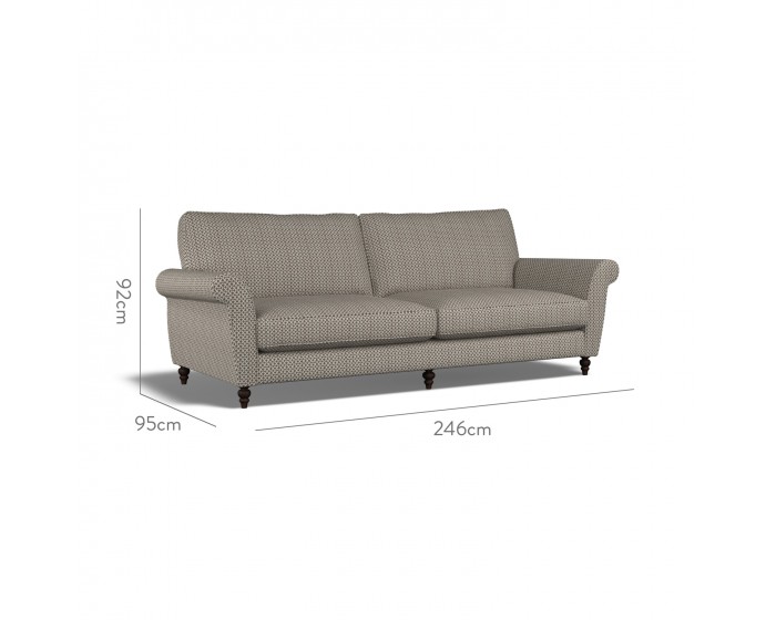 Ellery Extra Large Sofa Sabra Charcoal