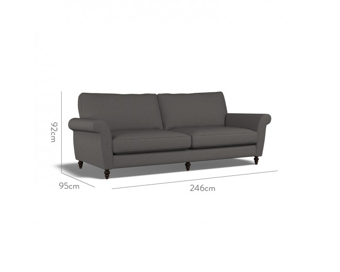 Ellery Extra Large Sofa Viera Charcoal