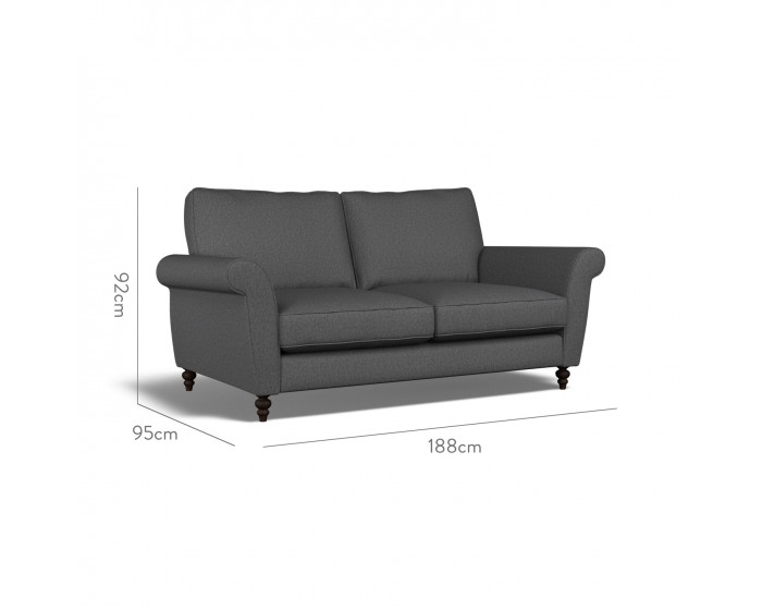 Ellery Medium Sofa Bisa Charcoal