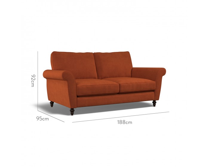 Ellery Medium Sofa Cosmos Cinnabar