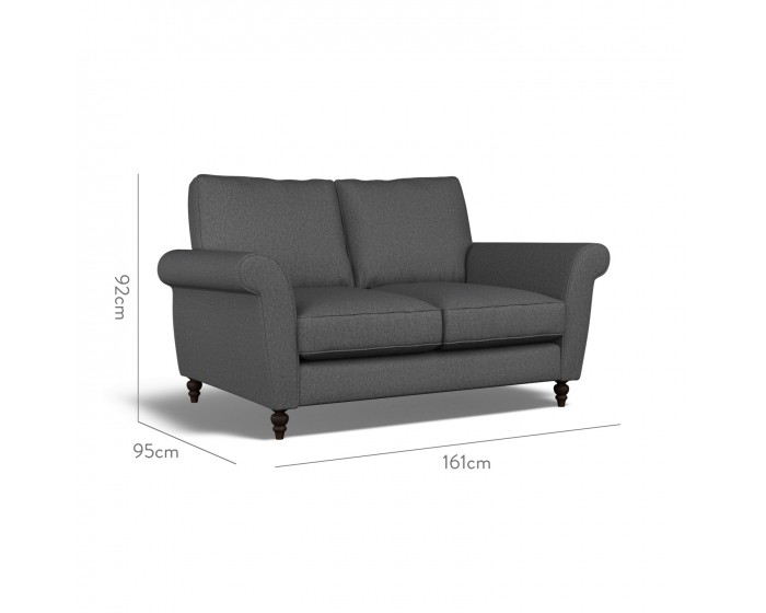 Ellery Small Sofa Bisa Charcoal