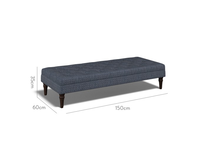 Monterey Extra Large Footstool Safara Indigo