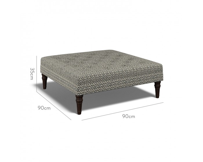 Monterey Large Footstool Desta Charcoal