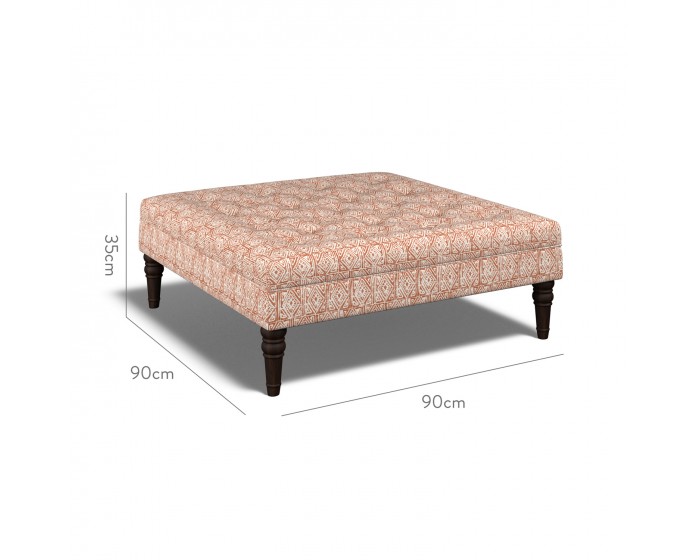 Monterey Large Footstool Ellora Cinnamon