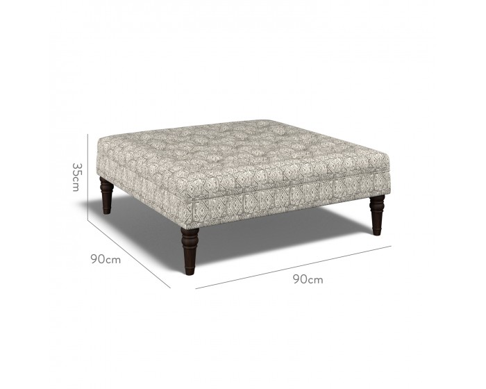 Monterey Large Footstool Ellora Graphite