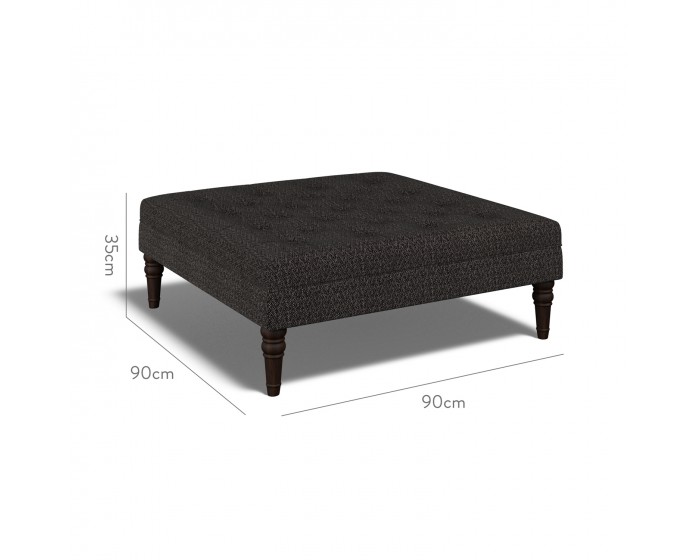 Monterey Large Footstool Safara Charcoal