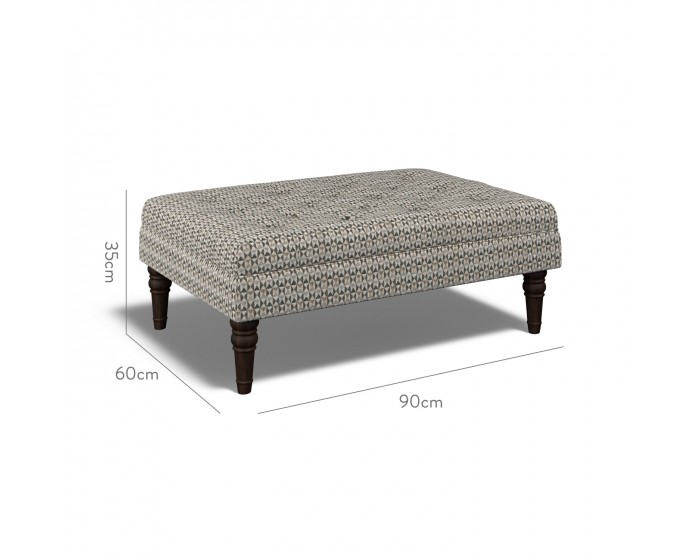 Monterey Medium Footstool Nala Charcoal