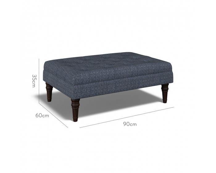 Monterey Medium Footstool Safara Indigo