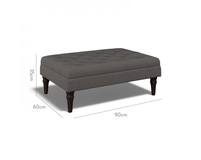 Monterey Medium Footstool Viera Charcoal