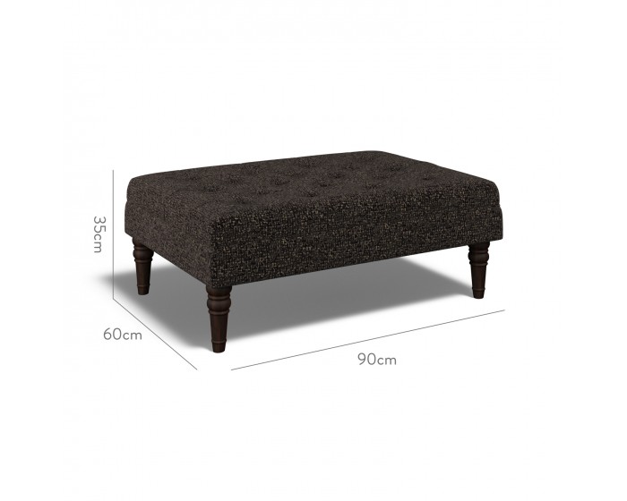 Monterey Medium Footstool Yana Charcoal