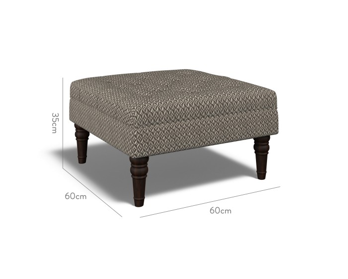 Monterey Small Footstool Jina Espresso