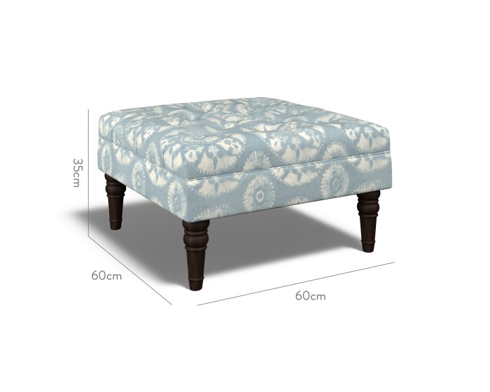 Monterey Small Footstool Nubra Denim