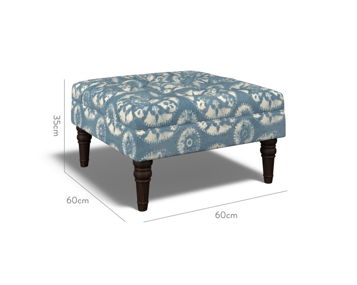 Monterey Small Footstool Nubra Ink