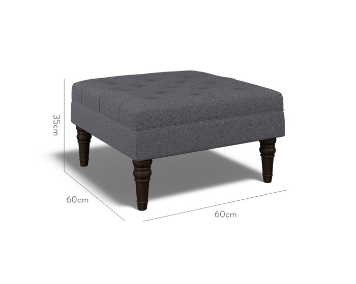 Monterey Small Footstool Viera Indigo