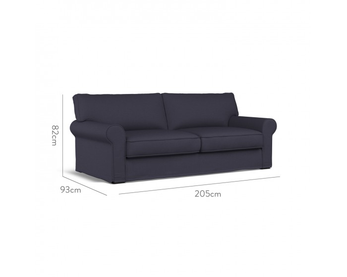 Vermont Loose Cover Large Sofa Shani Indigo