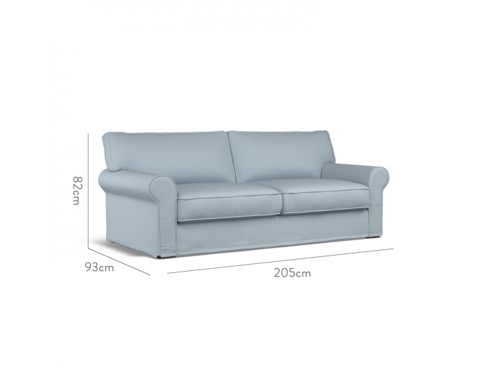 Vermont Loose Cover Large Sofa Shani Sky