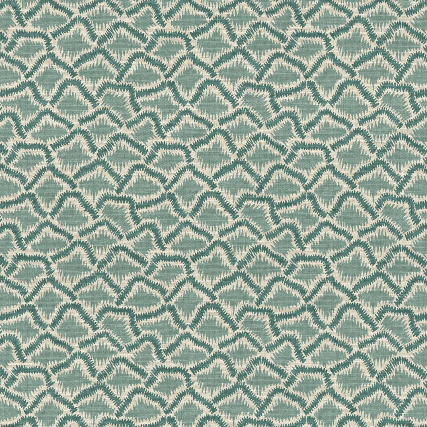 Wadi Teal Printed Recycled Fabric