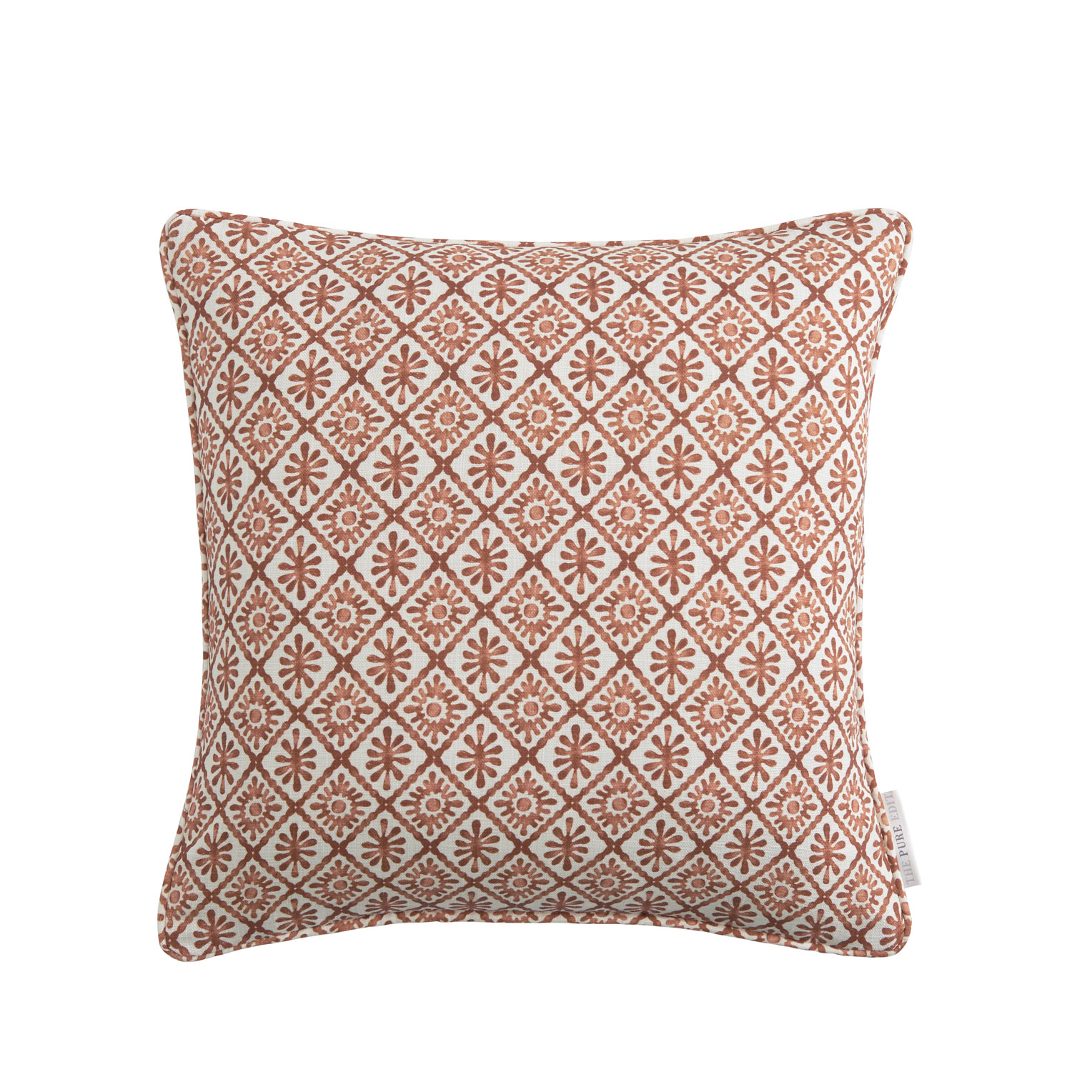 Sumana Madder Printed Cotton Cushion 43cm x 43cm