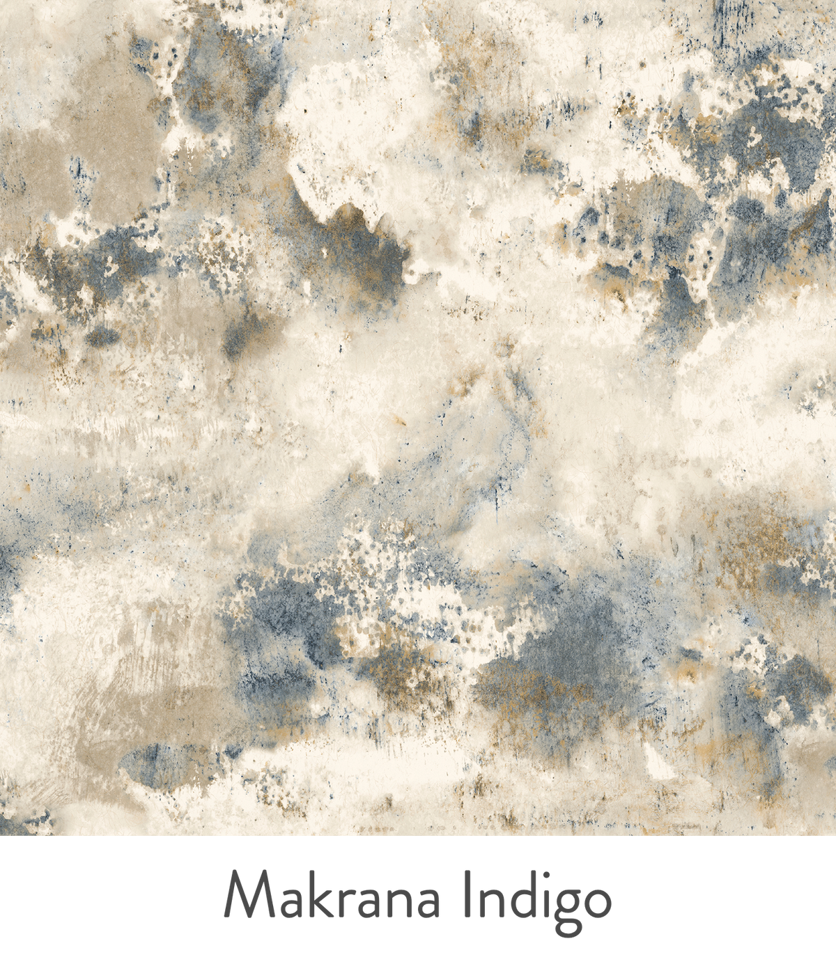 The Pure Edit Makrana Indigo Wallpaper